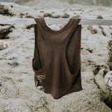 M3 Women's Cutdown Tank - Brown